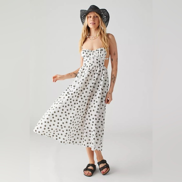 For Love & Lemons Brenda Midi Dress XS - Picture 2 of 10